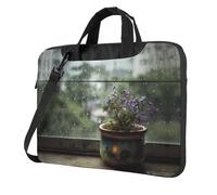 The Flowers Next To The Window Stylish Laptop Bag – Full-Side Print, 600d Polyester Oxford & Soft Fabric Lining For Ultimate Protection And Versatility
