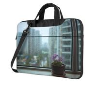 The Flowers Next To The Window Stylish Laptop Bag – Full-Side Print, 600d Polyester Oxford & Soft Fabric Lining For Ultimate Protection And Versatility