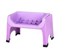 The Fluff Trough Binge Blocker - Elevated Dog and Cat Slow Feeder - Vet Approved, BPA-Free, and Non-Toxic - with Dishwasher Safe Silicone Slow Feeder Insert - Purple Slow Feeder, Purple