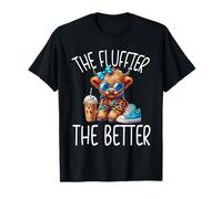 The Fluffier The Better Scottish Highland Cow Scotland Farm T-Shirt