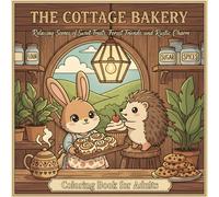 The Fluffy Barista's Cozy Café: A Charming & Relaxing Adult Coloring Book: Featuring a fluffy cat proprietor, oversized teacups, sleepy corgis, ... relief and relaxation. (Cozy Bakery Animals)