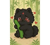 The Fluffy Black Pup Notebook: A Cute Black Puppy Journal Inspired by Chinese Fantasy & Danmei Aesthetics - 6x9, 180 Pages