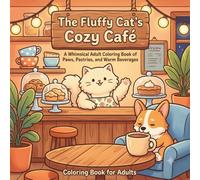 The Fluffy Cat's Cozy Cafe: Coloring Book for Adults and Teens, Featuring Super Cute Characters with Easy and Simple Designs for Relaxation