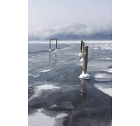 The Fluffy Nomad - Nature Series - Winter on Lake Champlain: 125 page journal | college ruled