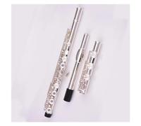 The Flute Has A Silver-plated Surface And A 17-hole C-key White Copper Durable Body Flute Musical Instrument