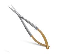 The Fly-Tying Den - PREMIUM SPRING SCISSORS - STRAIGHT CUT GOLD LOOP