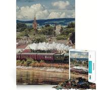 The Flying Scotsman Hard Jigsaw Puzzle for Adults 1000 Pieces Strengthen Recall Stress Release Premium Edge Fine Art Piece (50x75cm)