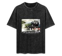 The Flying Scotsman Steam Train Gift Men's T-Shirt Unisex Black Men Tees 3XL