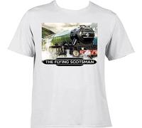 The Flying Scotsman Steam Train Gift White Mens T Shirt Men. Steam Engine Gifts White L
