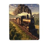 The Flying Train Gaming Mouse Pad, Full-Print Design with 3mm Rubber Base, Ergonomic and Durable for Office, Gaming, and Study
