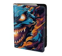 The Flying Train Travel Passport Holder Cover Wallet Leather Case Travel Essentials Luggage Accessories, The Dragon's Roar, One Size, Contemporary