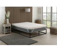 The Foam People Cool Quilted Memory Foam Mattress Topper - 2" Deep, Pressure-Relieving Support - White - 1 - 4ft6 Double Mattress (135cm x 190cm)