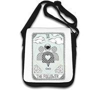 The Follower Funny Tarot Card Parody Social Media Graphic Shoulder Bag White