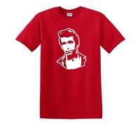 The Fonz Happy Days Cult Retro TV Original Art Che Guevara Style Heavy Cotton t-Shirt Red