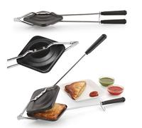 The Food Supply Sandwich Hand Toaster and Grill - Nonstick Gas Sandwich Maker with Flame-Proof Design & Heat-Resistant Handle | Compatible with Gas Stoves