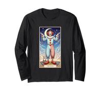 The Fool Clown Tarot Cosmic Dreamscape Long Sleeve T-Shirt