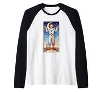 The Fool Clown Tarot Cosmic Dreamscape Raglan Baseball Tee