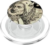 The Fool Jester in Court Entertainer Medieval Comedy Funny PopSockets PopGrip for MagSafe