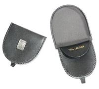 The Fool Tarot Card Black Leather Coin Purse - Compact Wallet with 2 Compartments 505