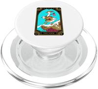 The Fool Tarot Card Goose Walking Cliff Dog Adventure PopSockets PopGrip for MagSafe