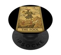 The Fool Tarot Card Gothic Dark Academia Vintage Mystic PopSockets Adhesive PopGrip