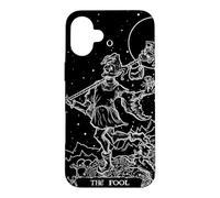 The Fool Tarot Card Halloween Court Jester Gothic Horror Case for iPhone 16 Plus