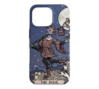 The Fool Tarot Card Halloween Court Jester Spooky Gothic Case for iPhone 16 Pro