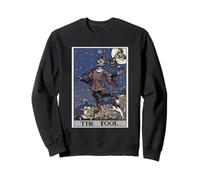 The Fool Tarot Card Halloween Gothic Witch Clothing Jester Sweatshirt