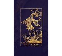 The Fool: Tarot Card Journal | Midnight Marble and Rose Gold | 5 x 8 College Ruled Tarot Card Notebook