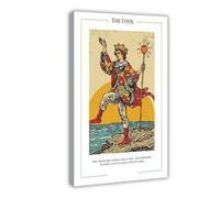The Fool Tarot Card Poster Canvas Poster Bedroom Decor Landscape Office Room Decor Gift 20x30inch(50x75cm)
