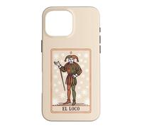 The Fool Tarot Jester, Major Arcana 0, Spanish Retro Art Case for iPhone 16 Pro Max