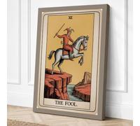 The Fool's Precipice Vintage Canvas Wall Art Print 18x12 Inch