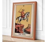 The Fool's Precipice Vintage Canvas Wall Art Print 36x24 Inch