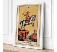 The Fool's Precipice Vintage Canvas Wall Art Print 36x24 Inch