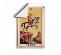 The Fool's Precipice Vintage Unframed Wall Art Print A2 (59.4×42cm), Wall Decor for Living Room, Bedroom, Office & Home, Art Gift
