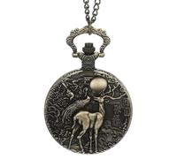 The for Grandpa Chain Gifts Greatest Retro Pocket Necklace Dad Watch Men's Digital with (D, One Size)