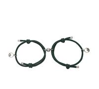 The For Lovers Bracelet Suction Of Love Alloy Solemn A Bracelets Heart Shaped Stud Earrings (Army Green, One Size)