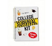 The 'For When..' College Survival Guide for Emergencies & Survival Kit, Funny Graduation Gift Card Holder Book for College Students, University Life Survival Kit for Room Essentials
