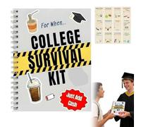 The 'For When..' College Survival Kit Gift Card Book, 2026 College Graduation Gift Card Holder Book, Funny Interactive Pages Money Cash Holder, Back to School Student Care Package Idea (1)