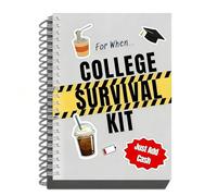 The 'For When..' College Survival Kit Gift Card Book, 2026 College Graduation Gift Card Holder, Funny Interactive Cash & Money Holder, Back to School Student Care Package Idea