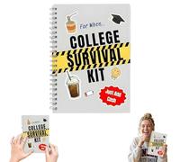 The 'For When..' College Survival Kit Gift Card Book, Funny Survival Gift Card Book for College Students, Back to School Student Care Package Idea (1pc)