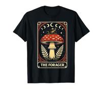 The Forager Tarot Card Frog Mushroom Cottagecore Goblincore T-Shirt