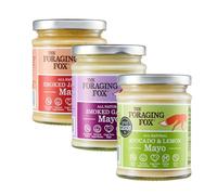 The Foraging Fox | Keto Gourmet Mayonnaise Set 3-Pack | Smoked Garlic, Avocado Lemon, Smoked Jalapeño | Gluten & Dairy Free, No Added Sugar, Non-GMO