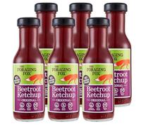 The Foraging Fox Original Beetroot Ketchup | Vegan & Gluten-Free | All-Natural Condiment, No Artificial Sweeteners | 6-Pack
