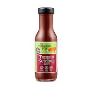 The Foraging Fox Spicy Tomato Ketchup - 100% Natural with a Chilli Kick - Lower Sugar, Vegan & Gluten Free - No Artificial Sweeteners - Spicy Gourmet Condiment - 1 x 255g Bottle
