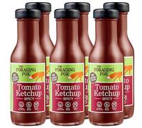 The Foraging Fox Spicy Tomato Ketchup | Vegan & Gluten-Free | All-Natural Condiment, No Artificial Sweeteners | 6-Pack