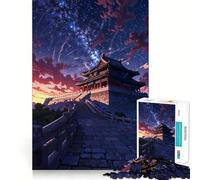 The Forbidden City Jigsaw Puzzles 1000 Pieces for Adults Memory Boost Warm Time Image Assembly Fine Art Piece (38x52cm)