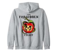 The Forbidden Fruit (Apple and Snake Graphic) Zip Hoodie