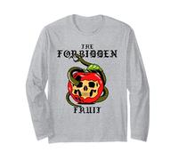 The Forbidden Fruit (Apple & Snake Graphic) Long Sleeve T-Shirt