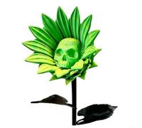 The Forbidden Sunflower Gothic Skull Bloom 3D Printed Decor for Dark, Mystical, and Alternative Home and Office Use (green)